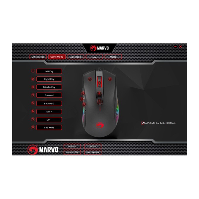 Mysz przewodowa, Marvo M519, czarna, optyczna, 12000DPI