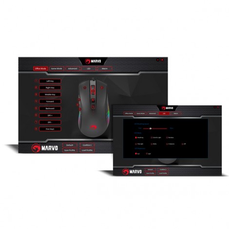 Mysz przewodowa, Marvo M519, czarna, optyczna, 12000DPI