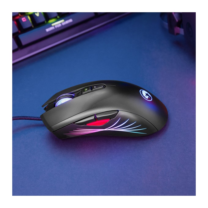 Mysz przewodowa, Marvo M519, czarna, optyczna, 12000DPI