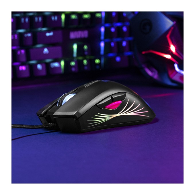 Mysz przewodowa, Marvo M519, czarna, optyczna, 12000DPI