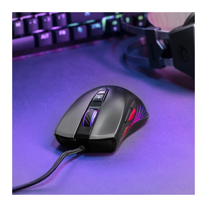 Mysz przewodowa, Marvo M519, czarna, optyczna, 12000DPI