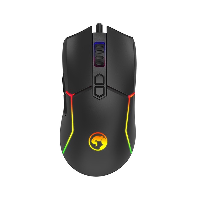 Mysz przewodowa, Marvo M655, czarna, optyczna, 12000DPI