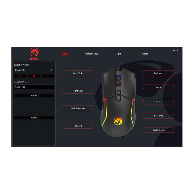 Mysz przewodowa, Marvo M655, czarna, optyczna, 12000DPI