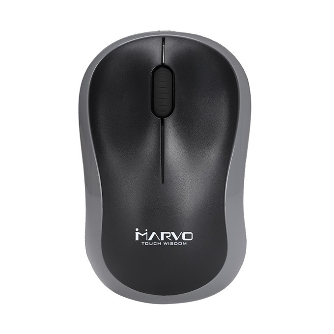 Mysz bezprzewodowa, Marvo DWM100GY, czarno-szara, optyczna, 1000DPI