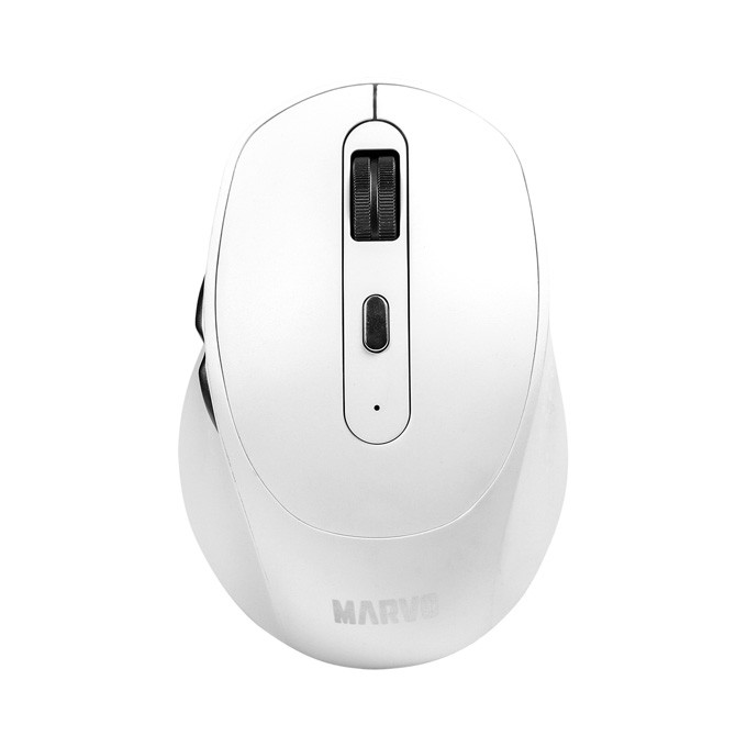 Mysz bezprzewodowa, Marvo WM106W WH, biała, optyczna, 1600DPI