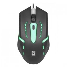 Mysz przewodowa, Defender Hit MB-601, czarna, optyczna, 1200DPI