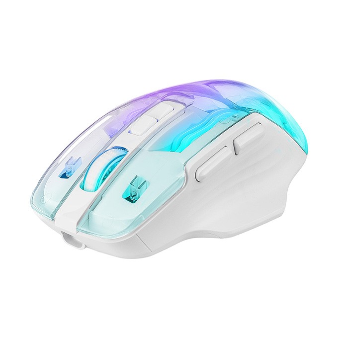 Mysz bezprzewodowa, Defender ASTRO ELITE GM-056, przezroczysta, optyczna, 3200DPI