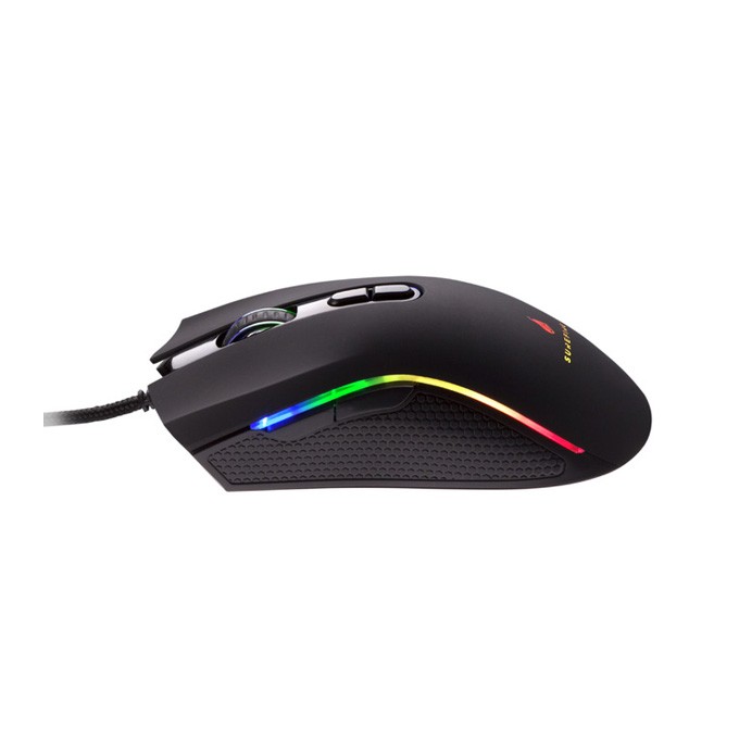Mysz przewodowa, Surefire Hawk Claw Gaming, czarna, optyczna, 6400DPI