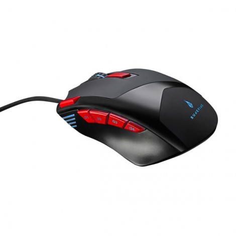 Mysz przewodowa, Surefire Eagle Claw Gaming, czarna, optyczna, 6400DPI