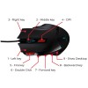 Mysz przewodowa, Surefire Eagle Claw Gaming, czarna, optyczna, 6400DPI