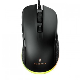 Mysz przewodowa, Surefire Buzzard Claw Gaming, czarna, optyczna, 6400DPI