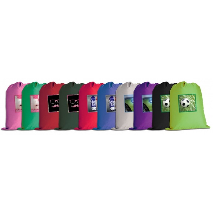 Worek szkolny GIMBOO 2015 z nadrukiem, mix wzorów