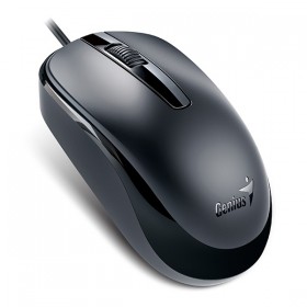 Mysz przewodowa, Genius DX-120, czarna, optyczna, 1200DPI, USB-C