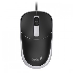 Mysz przewodowa, Genius DX-123, czarno-szara, optyczna, 1200DPI, USB-C