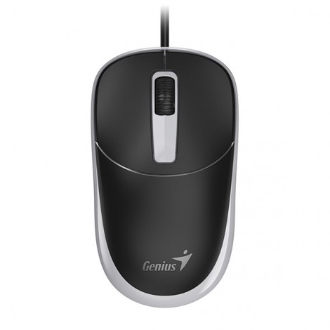 Mysz przewodowa, Genius DX-123, czarno-szara, optyczna, 1200DPI