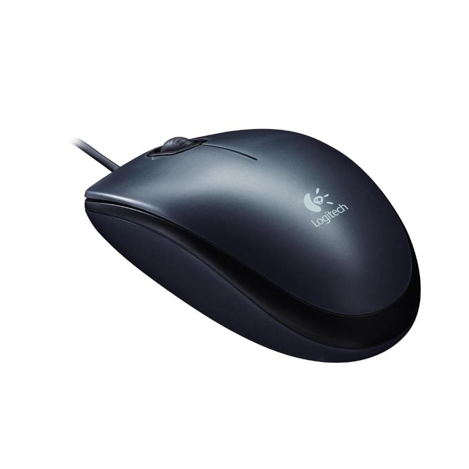 Mysz przewodowa, Logitech M100, czarna, optyczna, 1000DPI