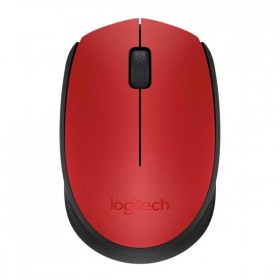 Mysz bezprzewodowa, Logitech M171, czerwona, optyczna, 1000DPI
