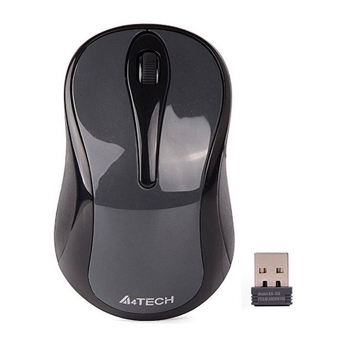 Mysz bezprzewodowa, A4Tech G3-280N, szara, optyczna, 1200DPI