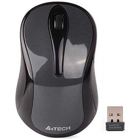 Mysz bezprzewodowa, A4Tech G3-280N, szara, optyczna, 1200DPI