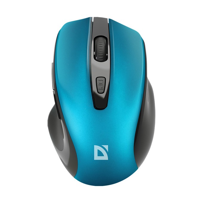 Mysz bezprzewodowa, Defender PRIME MB-053, turkusowa, optyczna, 1600DPI