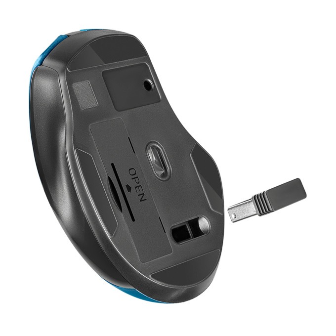 Mysz bezprzewodowa, Defender PRIME MB-053, turkusowa, optyczna, 1600DPI