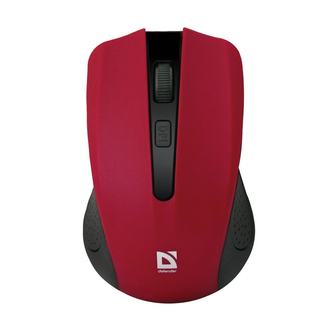 Mysz bezprzewodowa, Defender Accura MM-935, czerwona, optyczna, 1600DPI