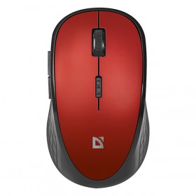 Mysz bezprzewodowa, Defender Hit MM-415, czarno-czerwona, optyczna, 1600DPI