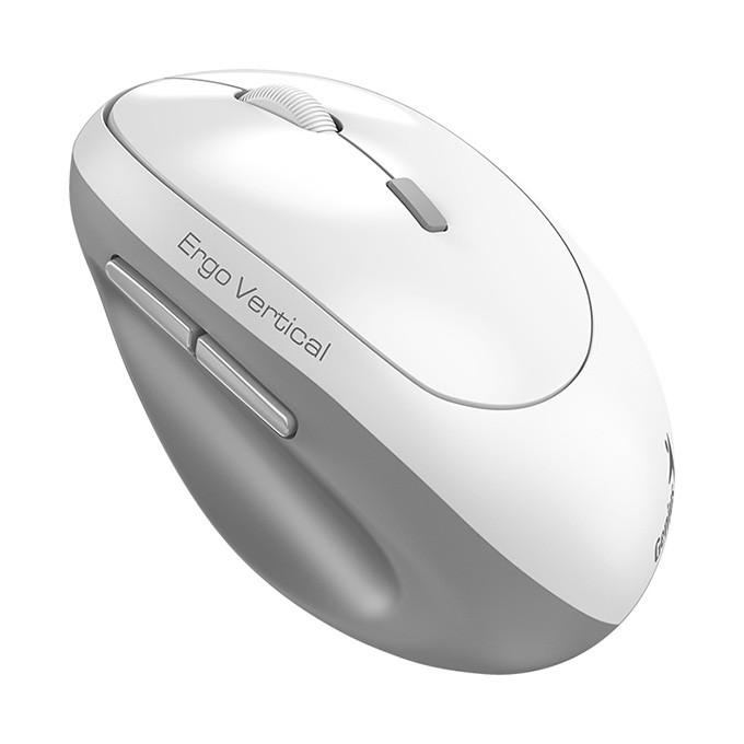 Mysz bezprzewodowa, Genius Ergo 8350S, biała, optyczna, 2400DPI