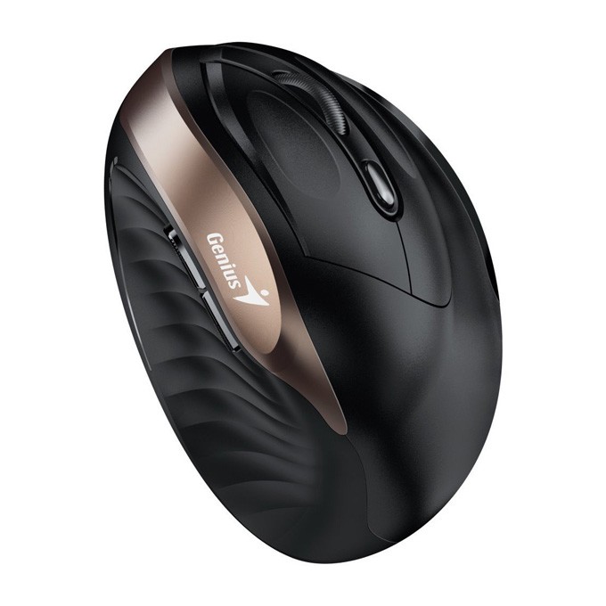 Mysz bezprzewodowa, Genius Ergo 8250S, czarno-złota, optyczna, 1600DPI