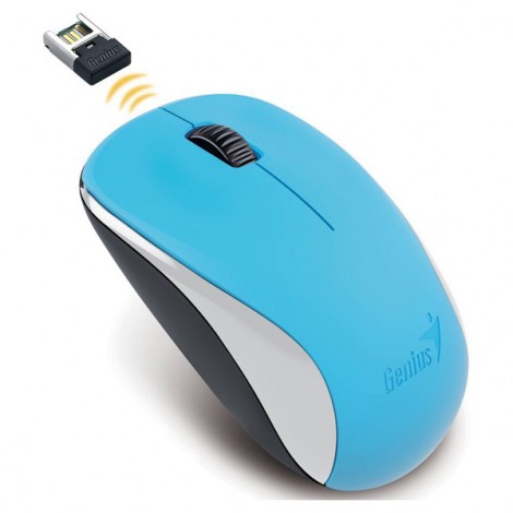 Mysz bezprzewodowa, Genius NX-7000, niebieska, optyczna, 1200DPI