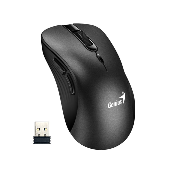 Mysz bezprzewodowa, Genius Ergo 8100S, czarna, optyczna, 1600DPI