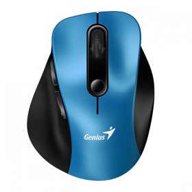 Mysz bezprzewodowa, Genius Ergo 9000S, czarno-niebieski, optyczna, 2400DPI