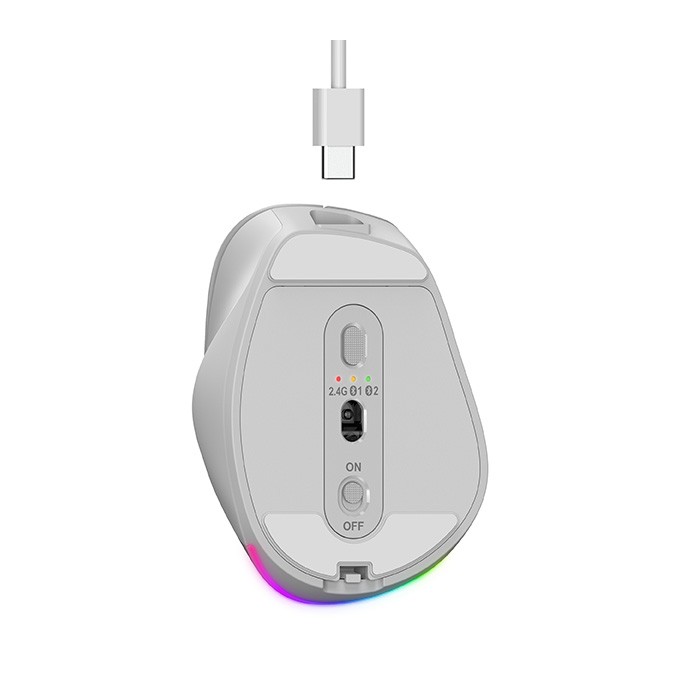 Mysz bezprzewodowa, Genius Ergo 9000S Pro, różowa, optyczna, 2400DPI