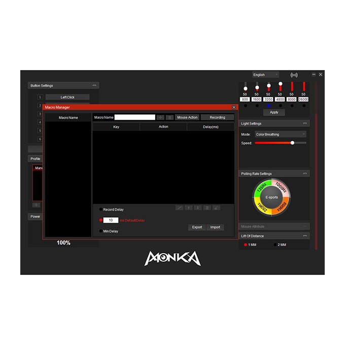 Mysz Marvo MONKA GURU, biała, optyczna, 26000DPI, Tri-Mode