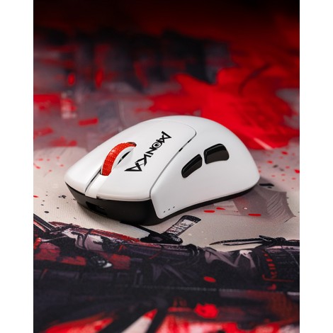 Mysz Marvo MONKA RAPID, biała, optyczna, 12000DPI, Tri-Mode