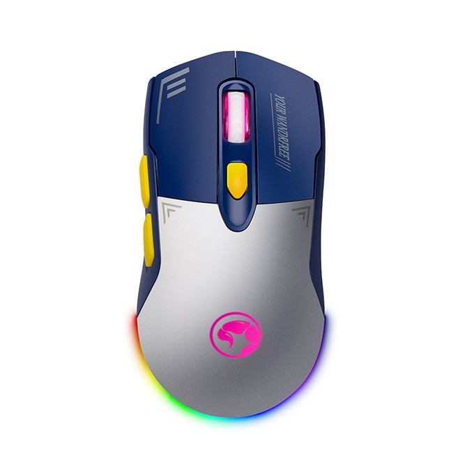 Mysz bezprzewodowa, Marvo DUKE 20, niebiesko-biały, optyczna, 4800DPI