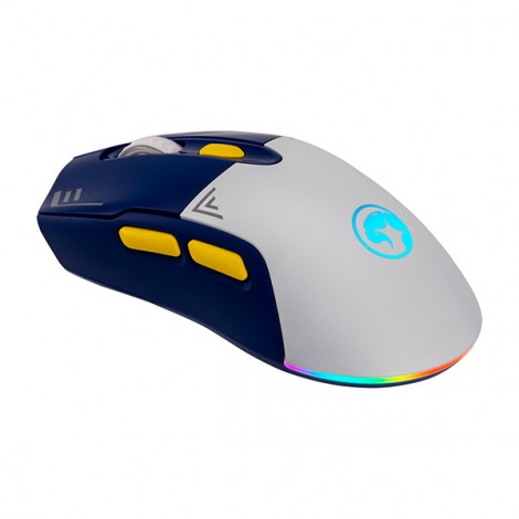 Mysz bezprzewodowa, Marvo DUKE 20, niebiesko-biały, optyczna, 4800DPI