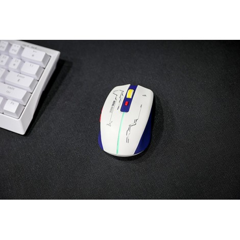 Mysz bezprzewodowa, Marvo DUKE 20, niebiesko-biały, optyczna, 4800DPI