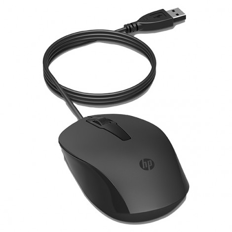 Mysz przewodowa, HP 150, czarna, optyczna, 1600DPI