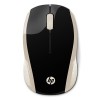 Mysz bezprzewodowa, HP 200 Gold, złota, optyczna, 1000DPI