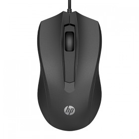 Mysz przewodowa, HP 100, czarna, optyczna, 1600DPI