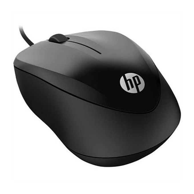 Mysz przewodowa, HP USB Travel Mouse, czarna, optyczna, 1000DPI