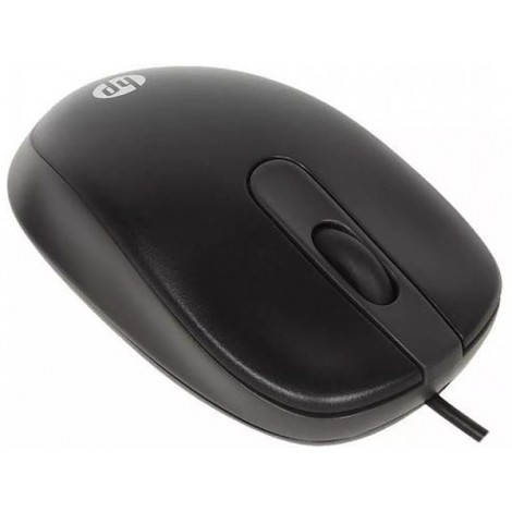 Mysz przewodowa, HP USB Travel Mouse, czarna, optyczna, 1000DPI