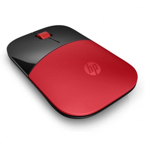 Mysz bezprzewodowa, HP Z3700 Cardinal Red, czerwona, optyczna Blue LED, 1200DPI