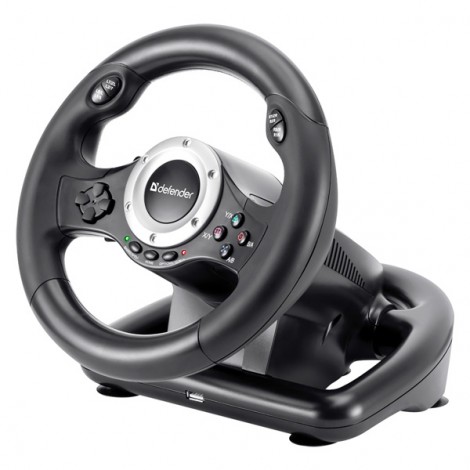 Kierownica Defender TURBO PRO, 10przycisk, USB, czarny, z pedałami, PS3,PS4,PC,Xbox One,Xbox Series X/S,Nintendo Switc Kierownica Defender TURBO PRO, 10przycisk, USB, czarny, z pedałami, PS3,PS4,PC,Xbox One,Xbox Series X/S,Nintendo Switc