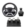 Kierownica Genius GX Gaming SpeedMaster X5 FF, kierownica z pedałami i dźwignią zmiany biegów, USB-C, czarny, PC, Kierownica Genius GX Gaming SpeedMaster X5 FF, kierownica z pedałami i dźwignią zmiany biegów, USB-C, czarny, PC,