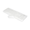 A4Tech FG1012, Zestaw klawiatur z myszą optyczną bezprzewodową, AA, CZ, klasyczna, 2.4 [Ghz], bezprzewodowa, biała