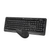 A4Tech FG1012S, Zestaw klawiatur z myszą optyczną bezprzewodową, CZ, 2.4 [Ghz], czarna
