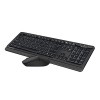 A4Tech FG1012S, Zestaw klawiatur z myszą optyczną bezprzewodową, CZ, 2.4 [Ghz], czarna