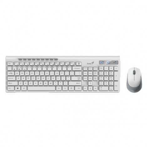 Genius SlimStar 8230, zestaw klawiatura z myszą optyczną bezprzewodową, 1x AA, 1x AA, CZ/SK, klasyczna, Dual-Mode 